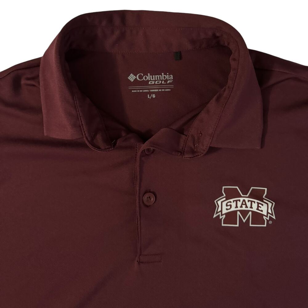 Mississippi State University MSU Columbia Polo Large EUC